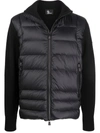 MONCLER ROLL-NECK PADDED CARDIGAN