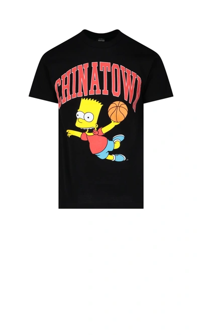 Chinatown Market X The Simpsons 'air Bart Arc' T-shirt In Black