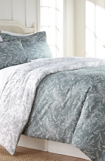 Southshore Fine Linens Winter Brush Duvet Set In Teal