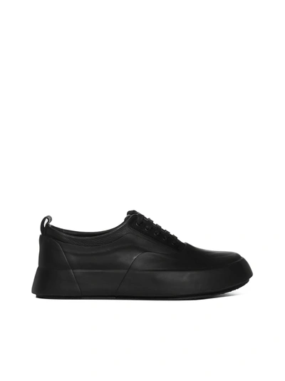 Ambush Rubber And Leather Sneakers In Black Off Wh