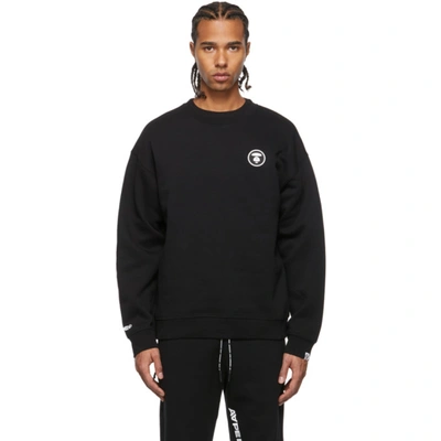 Aape By A Bathing Ape Black Logo Sweatshirt In Blackbkx