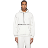 AAPE BY A BATHING APE WHITE CONTRAST STITCH LOGO HOODIE