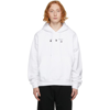 OFF-WHITE WHITE & BLACK NEGATIVE MARK HOODIE