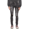 Ksubi Ssense Exclusive Black Van Winkle Graffiti Jeans In Black