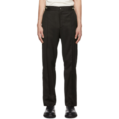 Adyar Ssense Exclusive Black Knit Trousers In Brown