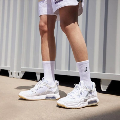 Jordan Ma2 Sneaker In White,sesame,pure Platinum,black