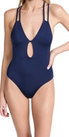Peixoto Isla Crisscross One-piece Swimsuit In Sapphire Blue