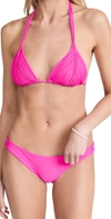 Pq Swim Isla Triangle Bikini Top In Hot Pink