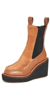 Rag & Bone Sloane Suede & Leather Chelsea Boots In Cinnamon