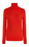 Fusalp Women's Ancelle Ribbed-knit Turtleneck Top In Navy,red