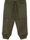 BURBERRY MONOGRAM-QUILTED TRACK PANTS