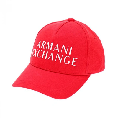 Armani Exchange 男士帅气百搭休闲棒球帽子 In Red