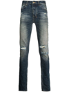 Ksubi Van Winkle Originate Trashed Jeans 98 Denim In Blue