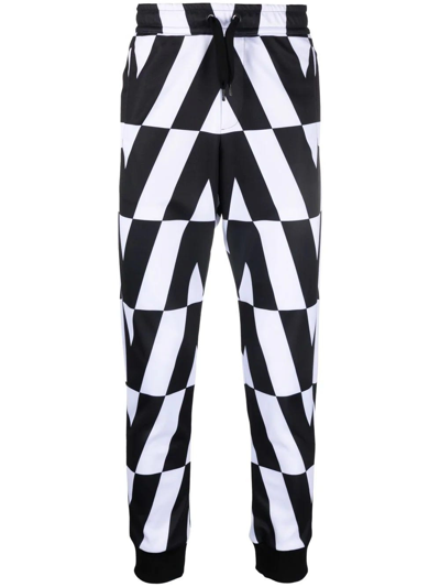 Valentino Optical Tapered Track Pants In Multicolore