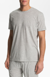 Daniel Buchler Peruvian Pima Cotton Lounge Tee In Grey Heather