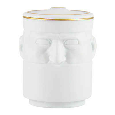 Ginori Il Seguace Black Stone Candle 190g In White