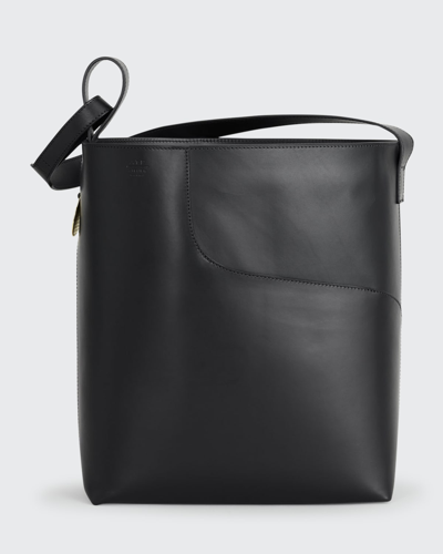 Atp Pienza Vachetta Leather Bucket Bag In Black