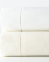 Sferra King 1,020 Thread Count Solid Sateen Fitted Sheet In Ivory