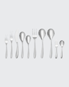 Nambe 45-piece Bend Stainless Steel Flatware Set In Silver