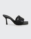 Bottega Veneta The Lido Sandals In Nero