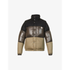 Moncler Mens Black Brown Aveillan Padded Shell-down Jacket 38