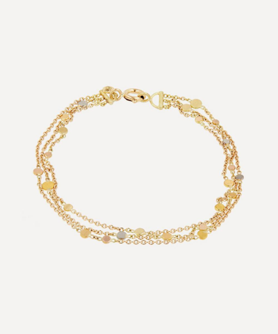 Sia Taylor 18ct-24ct Rainbow Gold Falling Dust Bracelet
