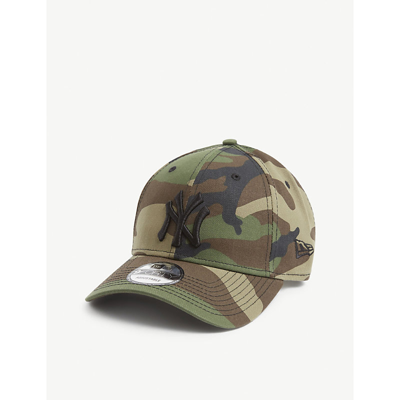 New Era Mens Green Camo 9forty New York Yankees Cotton Baseball Cap