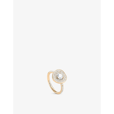 Bucherer Fine Jewellery B Dimension 18ct Rose-gold And 1.1ct Diamond Ring In Rose Gold