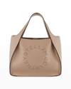 Stella Mccartney Alter Napa Logo Crossbody Bag In Beige