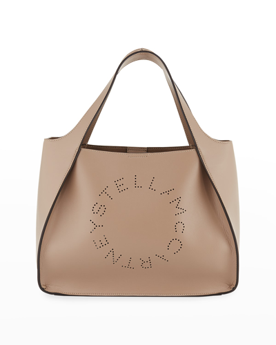 Stella Mccartney Alter Napa Logo Crossbody Bag In Moss