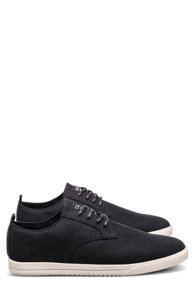 Clae Ellington Sneaker In Black Hemp