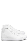 Clae Bradley Mid Sneaker In Triple White Leather