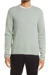 Vince Crewneck Cashmere Sweater In Jade Quartz