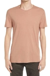Allsaints Slim Fit Crewneck T-shirt In Bronzed Pink