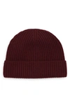 Andrew Stewart Cashmere Ribbed Beanie In 601brd
