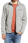 L.l.bean Sweater Fleece Jacket In Grey Heather