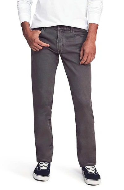 Faherty Comfort Twill Five-pocket 2.0 Slim Fit Organic Cotton Pants In Rugged Grey