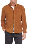 Barbour Ramesy Tailored Fit Corduroy Button-down Shirt In Sandstone