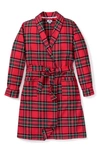 PETITE PLUME IMPERIAL TARTAN PLAID FLANNEL ROBE,AMRIT