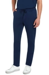 Bugatchi Comfort Drawstring Cotton Pants In Navy