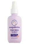 MEGABABE TOE DEO ODOR BLOCKING FOOT SPRAY, 3.8 OZ,010033