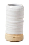 Farmhouse Pottery Mini Glazed Stoneware Vase In White