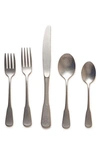 Farmhouse Pottery Shelburne 5-piece Flatware Place Setting In Silver