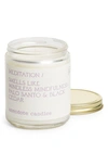 Anecdote Candles Meditation Candle In Cream/ Purple