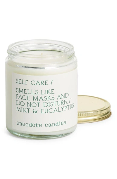 Anecdote Candles Self Care Candle In Cream/ Green