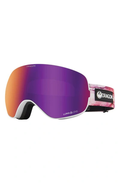 Dragon X2s 72mm Spherical Snow Goggles With Bonus Lenses In Merlot/ Purple Ion Lens