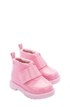 Mini Melissa Kids' Faux Fur Lined Chelsea Boot In Pink