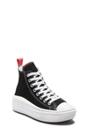 Converse Chuck Taylor® All Star® Move High Top Platform Sneaker In Black/ Pink Salt/ White