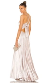 A.l.c Pleated Sleeveless Maxi Dress In Pink Tint