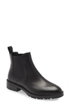 Steve Madden Leopold Chelsea Boot In Black Leather